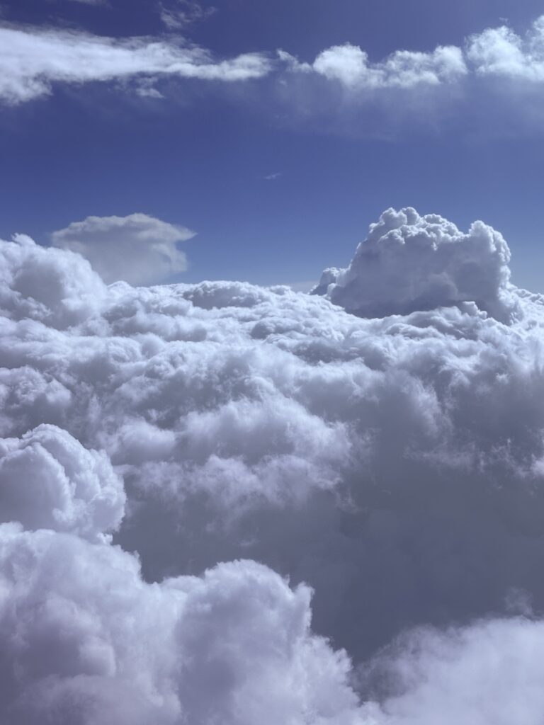 Clouds from plane