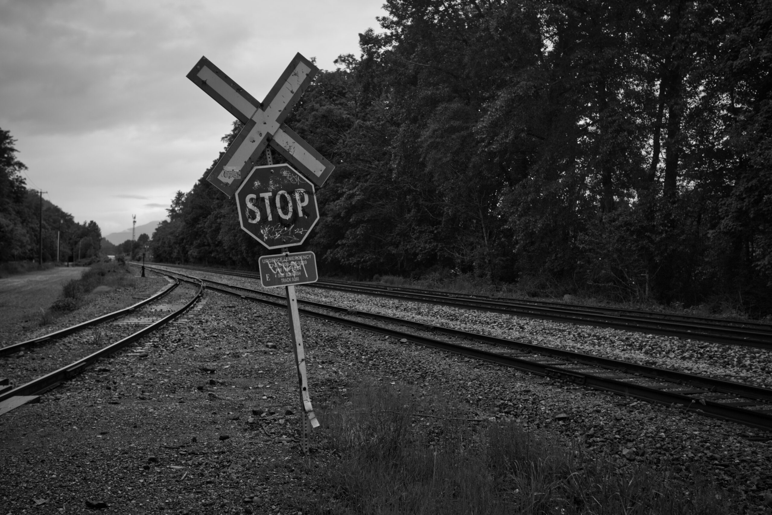 Railway when finishing the trail