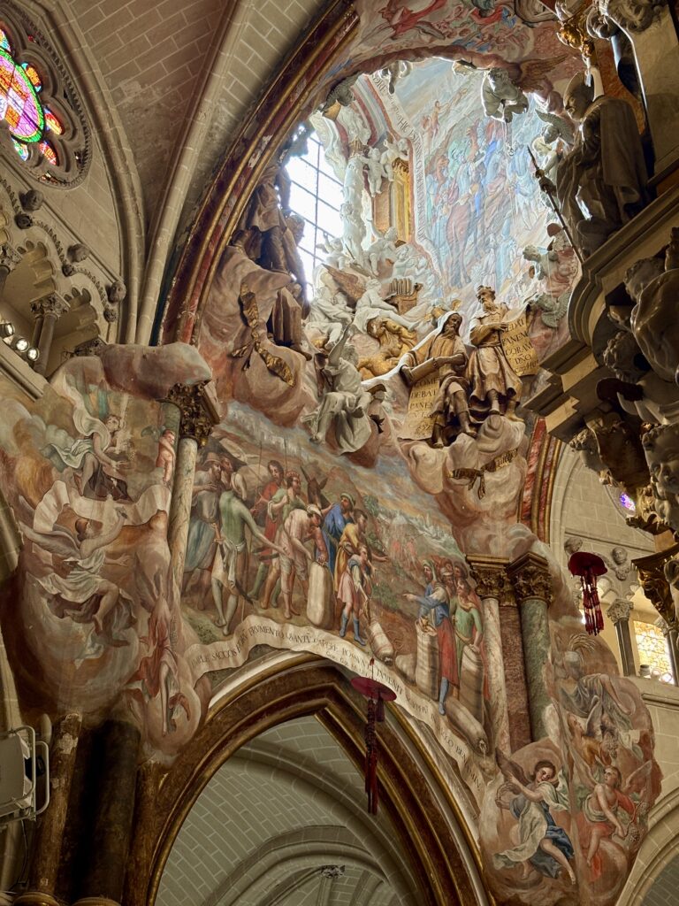 Work of art in the Toledo cathedral