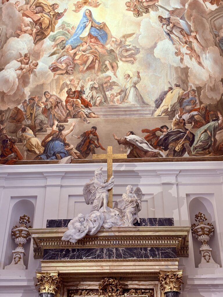 Art piece in the Toledo Cathedral.