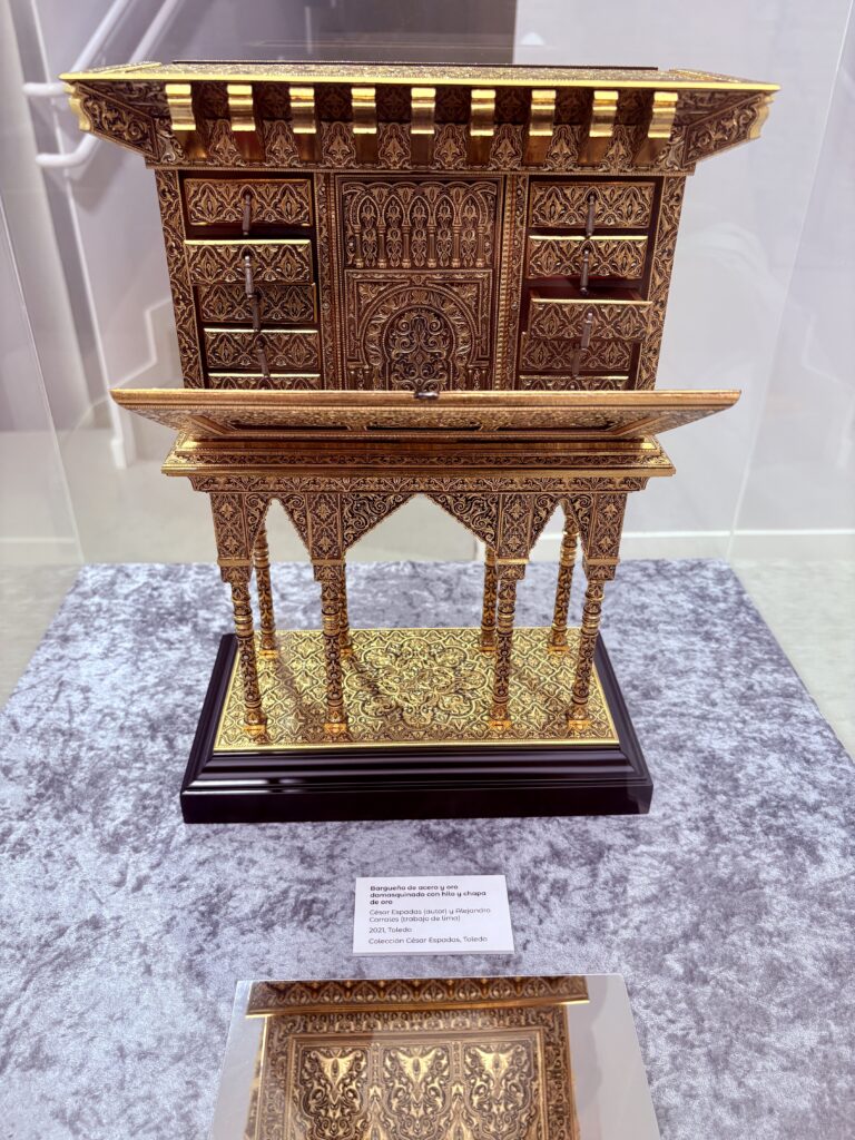 Example of damasquinado, a Spanish art form. 