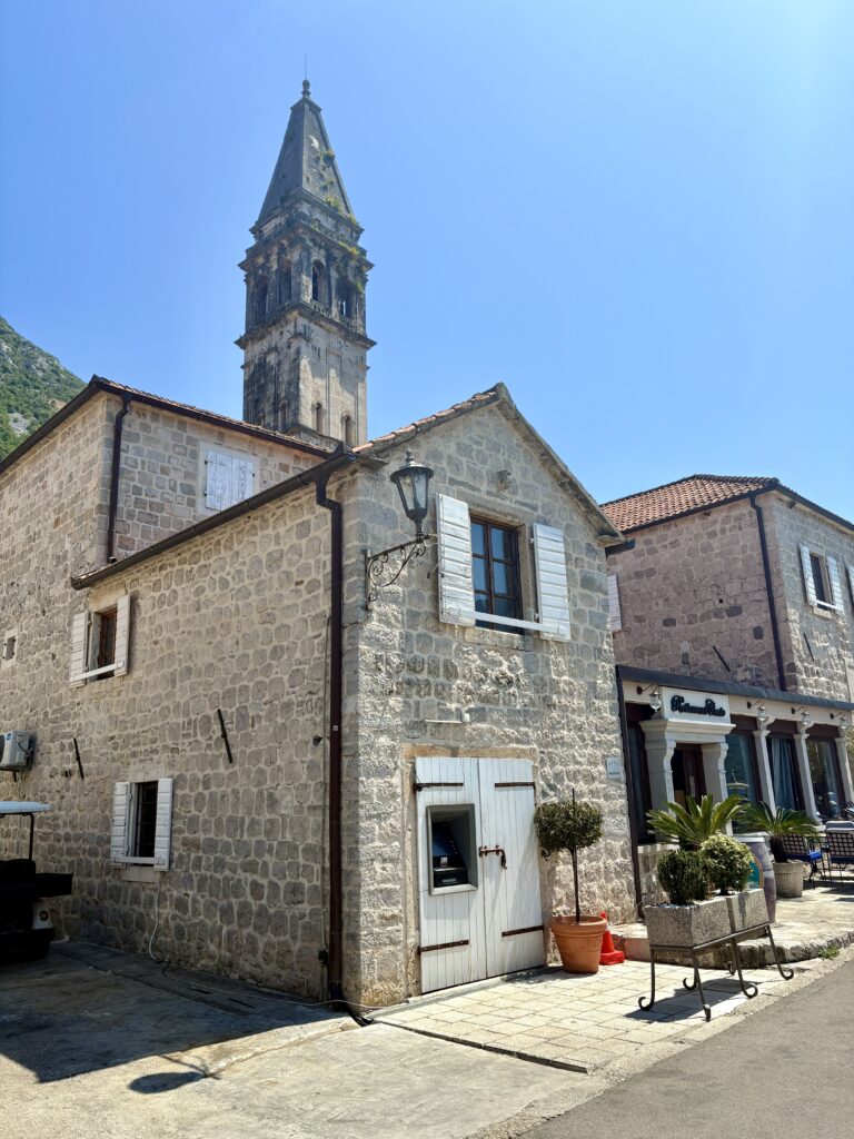 Perast city center