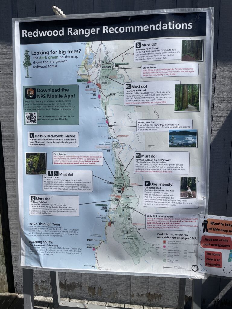 Map with recommendations 