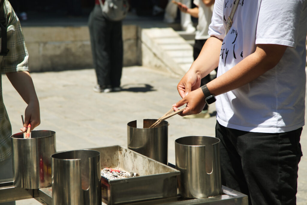 Person in the Lama Temple